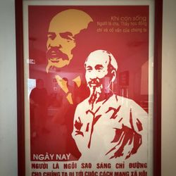 Vietnamese Propaganda Poster Framed 1/3