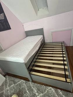 Bed Bath and Beyond Thomasville Kids Harlow Twin Captain's Trundle Bed in Pebble Grey