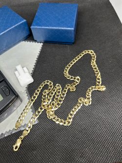 10k gold curb chain