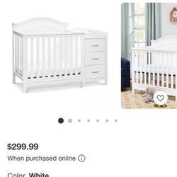 Mini Crib With Changing Table