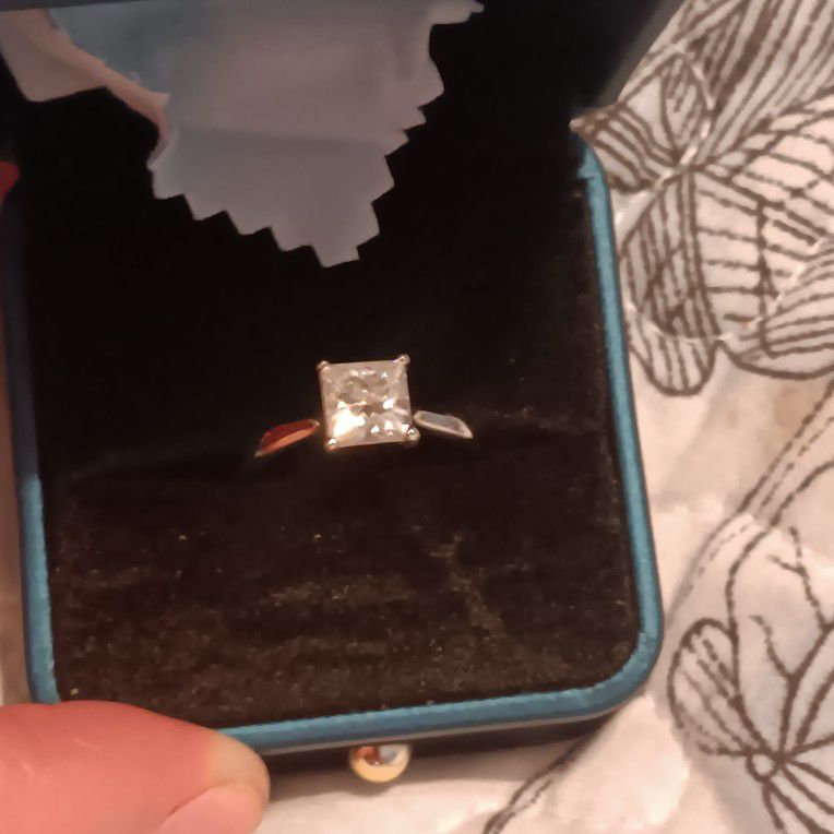 2ct Princess Cut Solitaire Engagement Ring