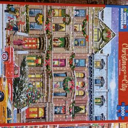 Christmas In The City  - White Mountain 1000 Pc