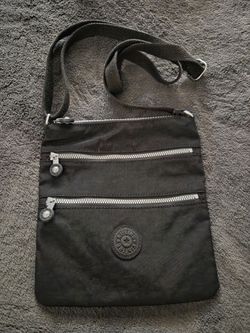 Kipling Black Compact Crossbody Messenger Bag