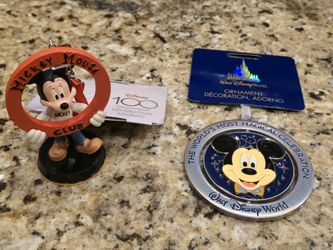 Disney Mickey Ornaments Set- High Quality! Genuine!