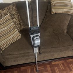 Equate crutch with Fanny pack cup holder