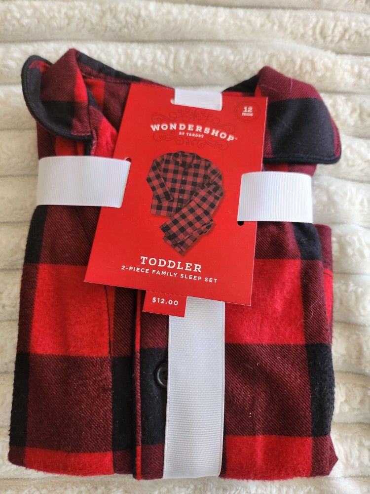 Wondershop Toddler 2 Piece Plaid Family Sleep Set