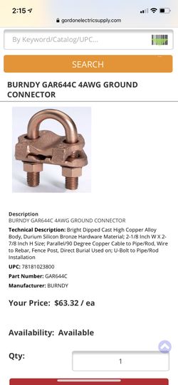 Burndy ground connector