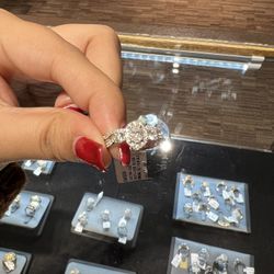 14k Gold Bridal Ring Set Almost 1ctw REAL DIAMONDS FOR A GOOD PRICE!!