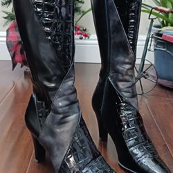 Impo Boots Black With Gray size 6 1/2m