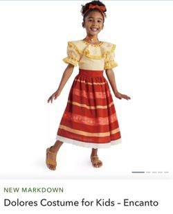 Disney Encanto - Dolores Dress Costume, Girls Size 13 (fits Woman S)