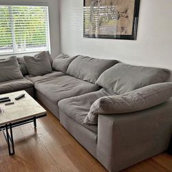 Modular 5 Piece Sectional - Gray Cloud Couch