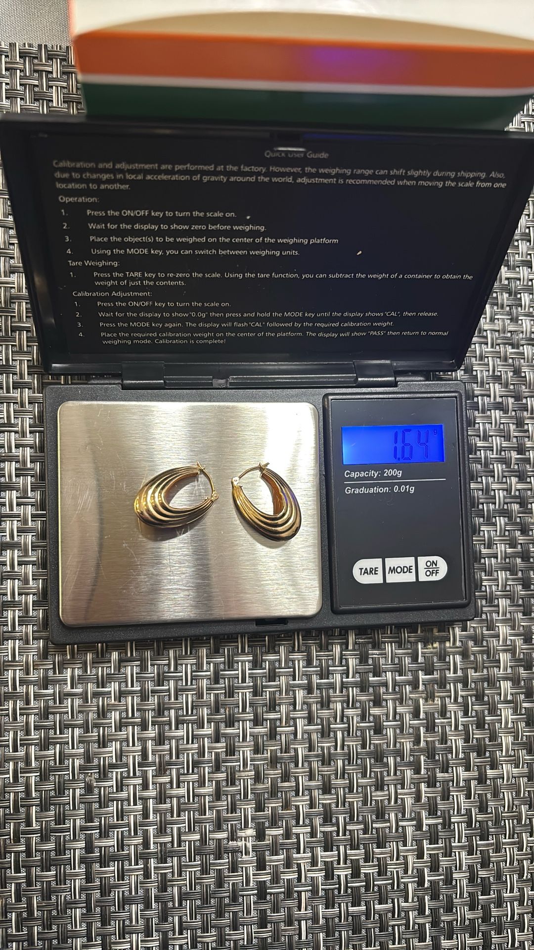 10K Yellow Gold Hoop Earrings