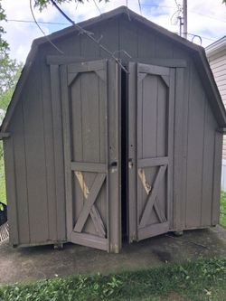 8×10 wooden shed