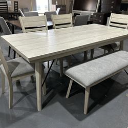 New 6pc Dining Table Set 