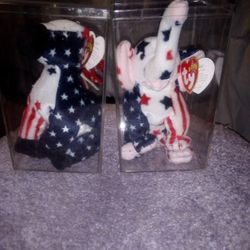 Lefty And Righty Rare Beanie Babies