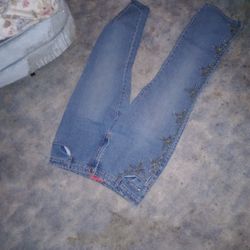 Women's Size 16W Blue Denim Jeans Cosmo Politan 