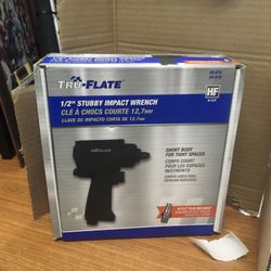 Tru-Flate 1/2 Stubby Impact Wrench Short Body 500 FT Lbs 25-513 New 