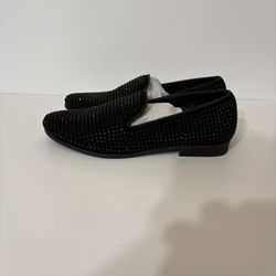 Steve Madden men’s Caviar Black Studded Loafer