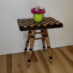 Checkered Accent Table