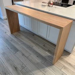Solid wood console