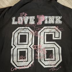 VS Victoria’s Secret PINK Zipper Black Sweater