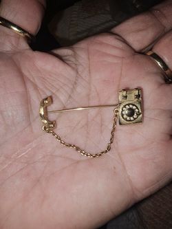 Vintage Telephone STICK PIN $15