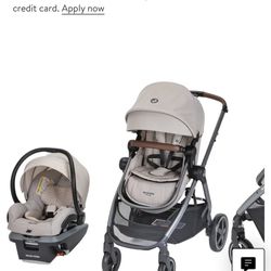 Maxi Cosi Zelia Topia Tan Travel System, Stroller, Car Seat, Car Seat Base, Bassinet, Baby Stuff, Baby Toys, Baby Clothes, Baby Shoes, Baby Shower