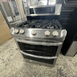 LG 30” Gas Stove In Stainless Steel With Duo Oven New Open Box