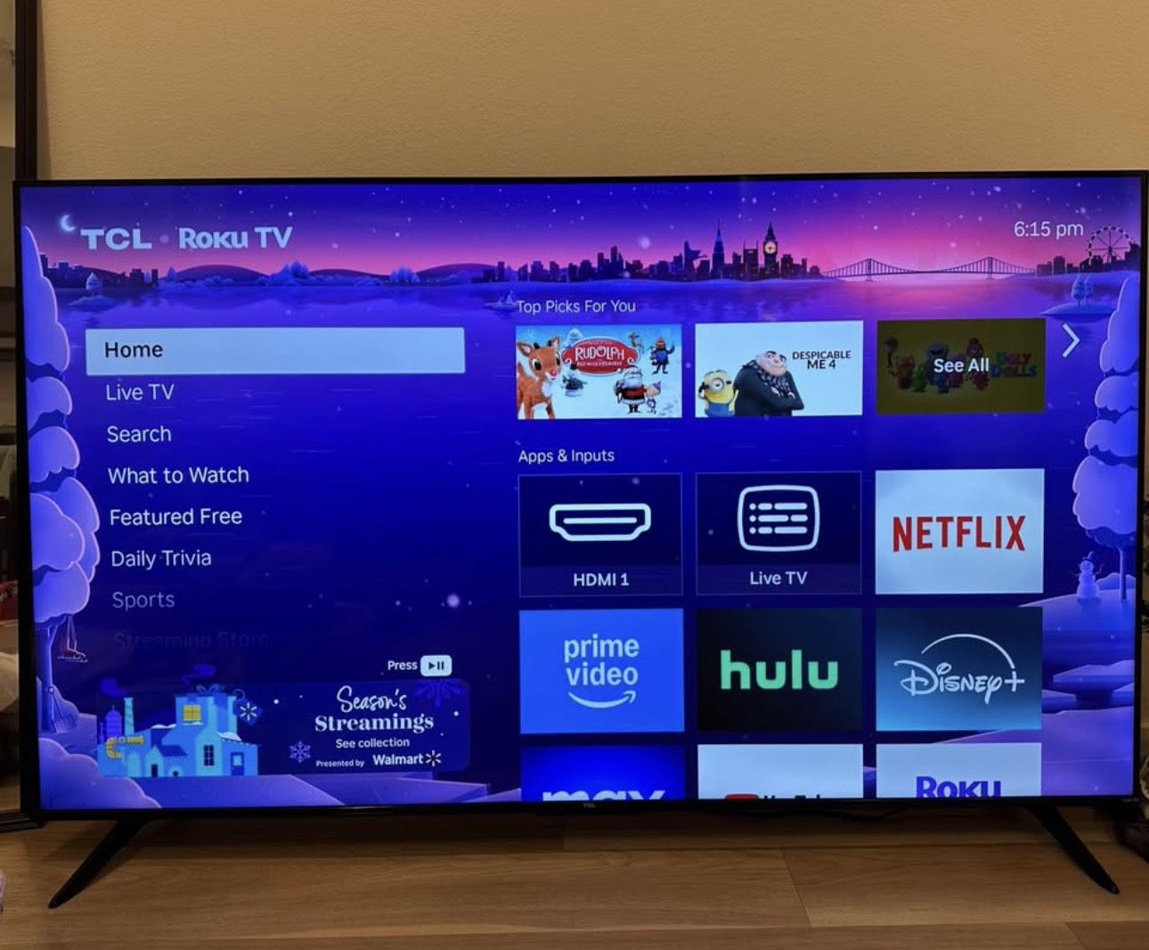 TCL 65 inch Roku TV 4K