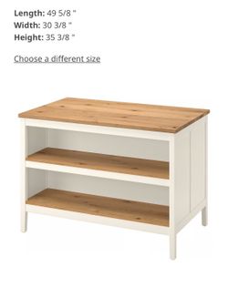 IKEA Kitchen Island w/ storage space + 3 stools