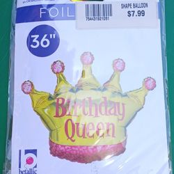 New Birthday Queen Balloon 