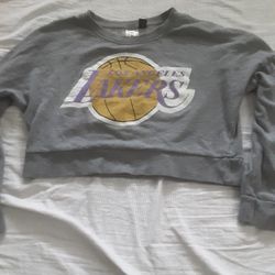 La Lakers Cropped Top Womens Medium 
