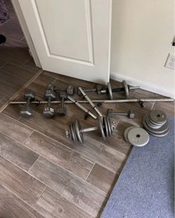 Home Gym Weight Set – Dumbbells, Barbell & Plates