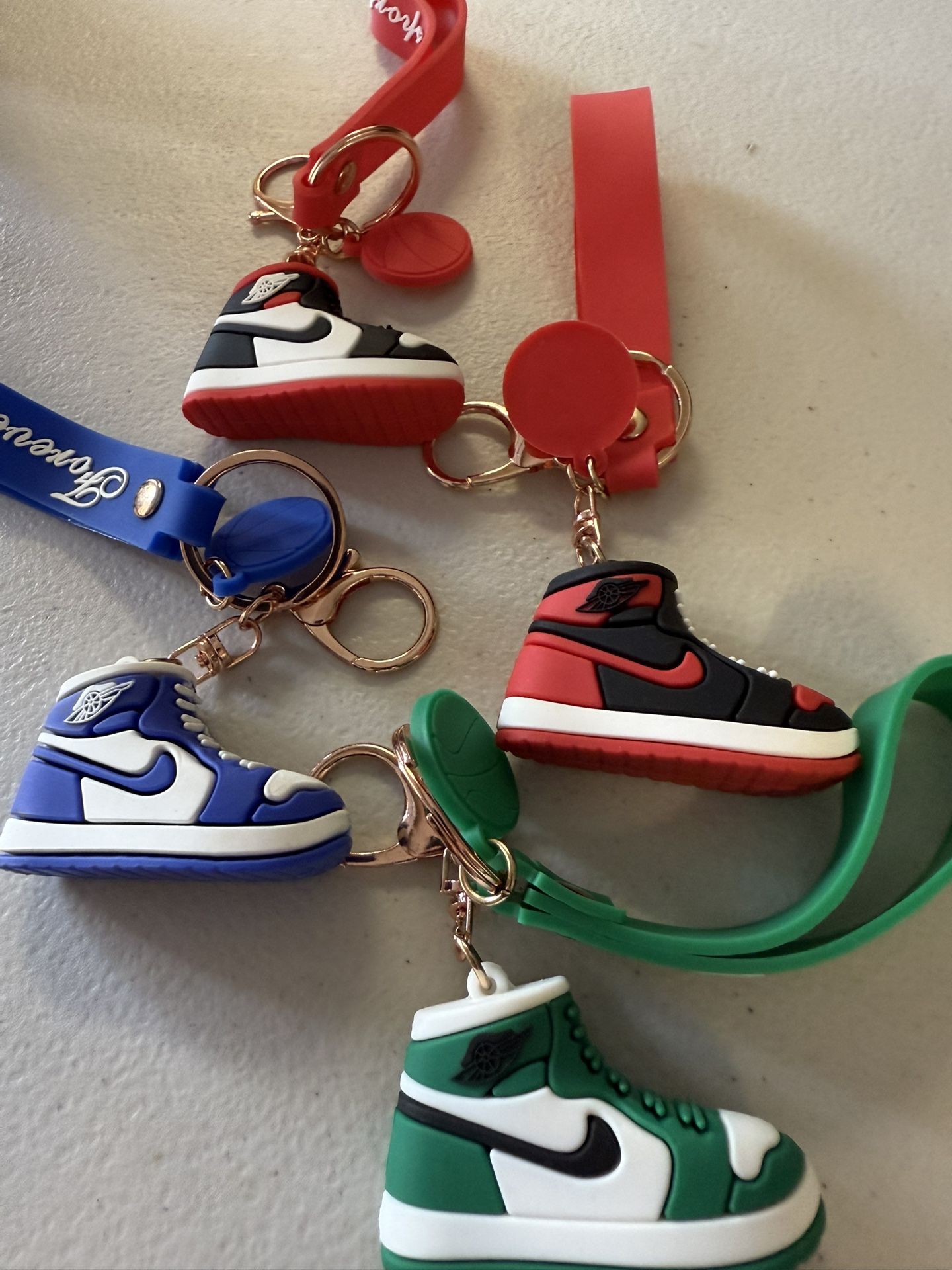 Nike Rubber Keychains. Set  Of 4