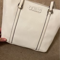 White Guess Purse