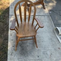 Kids Wood Rocking Chair 