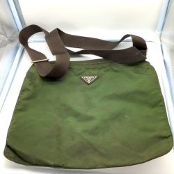 Authentic Vintage Prada Green Nylon Shoulder Bag | Serial 31 | As-Is