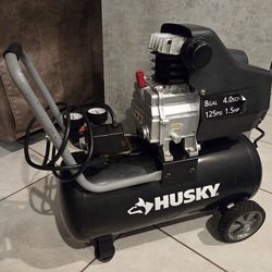 Husky 8-gallon portable electric air compressor