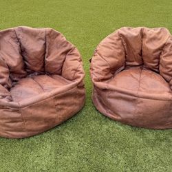 Big Joe Hug Bean Bag Adult Chairs Set Of Two