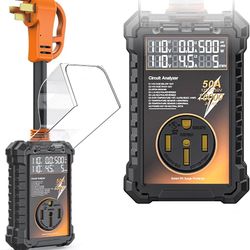50-Amp RV Surge Protector, 16,000 Joules of Surge Protection with Weatherproof Cover, Automatic Over/Under Voltage and Temperature Shutoff, 