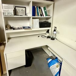 White Office Desk