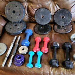 110  Lbs Of Weights  All FOR  $90 Available  Rigth Now