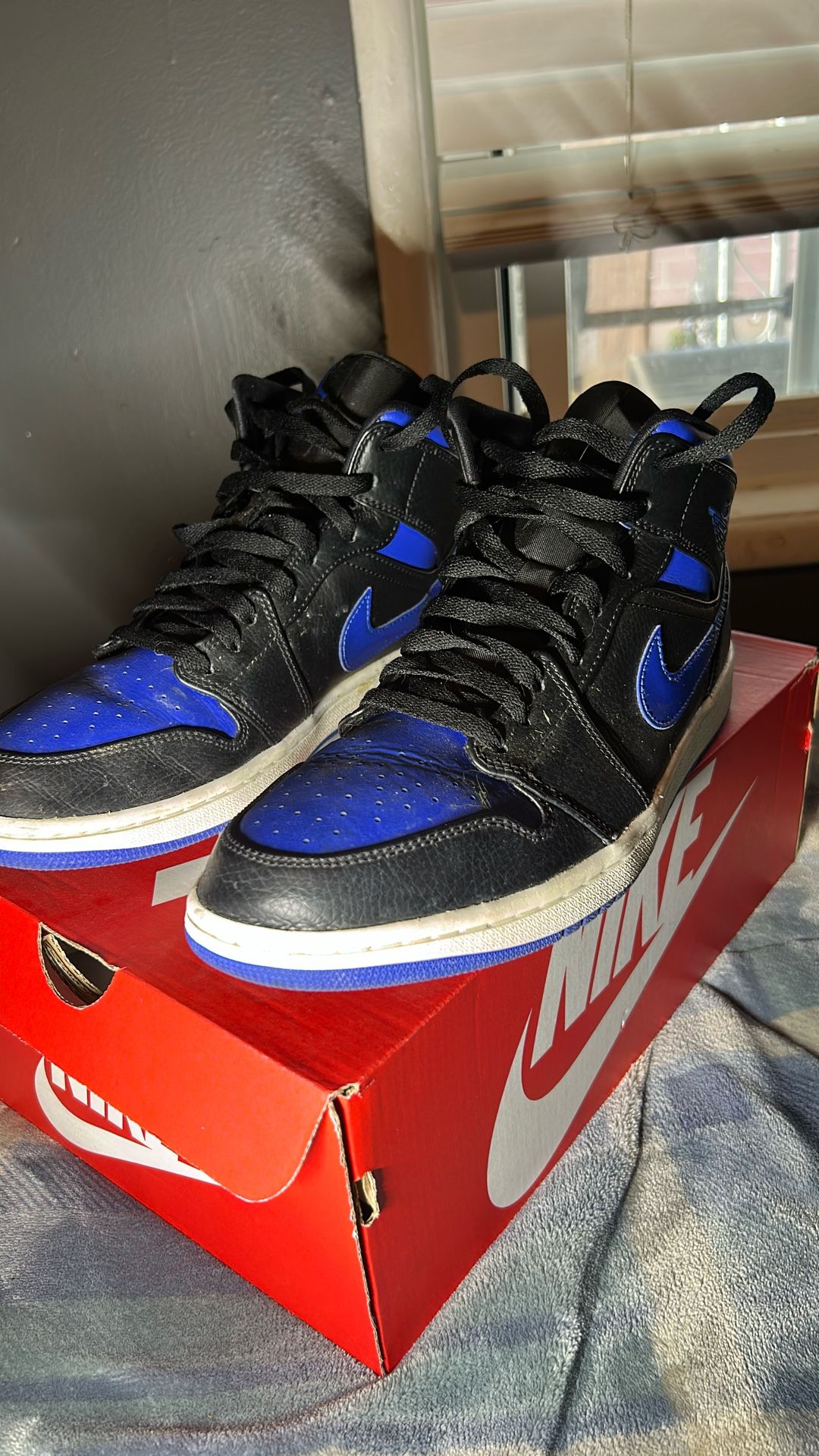 Nike Air Jordan Royal Blue Black Men's Size