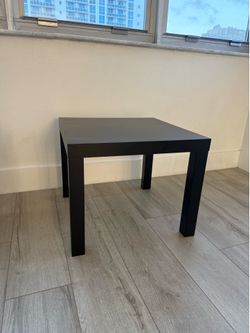 Black side table