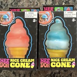 Nee Doh Blue and Orange Ice Cream