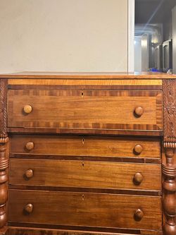 Real wood antique dresser