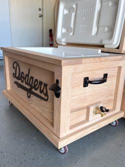 Custom Dodgers Wooden coolers
