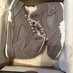 Jordan 5 Retro Preschool Wolf Grey Size 11C