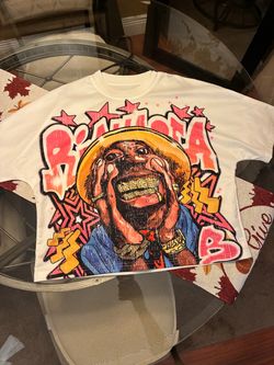 White Graphic Graffiti Art Print T-Shirt