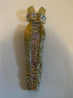Vintage Barbie ‘95 Jewel Hair Mermaid top and skirt